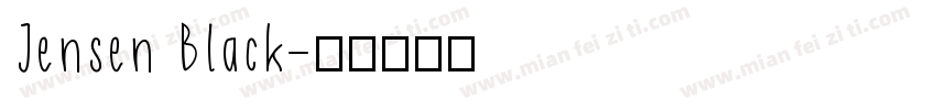 Jensen Black字体转换